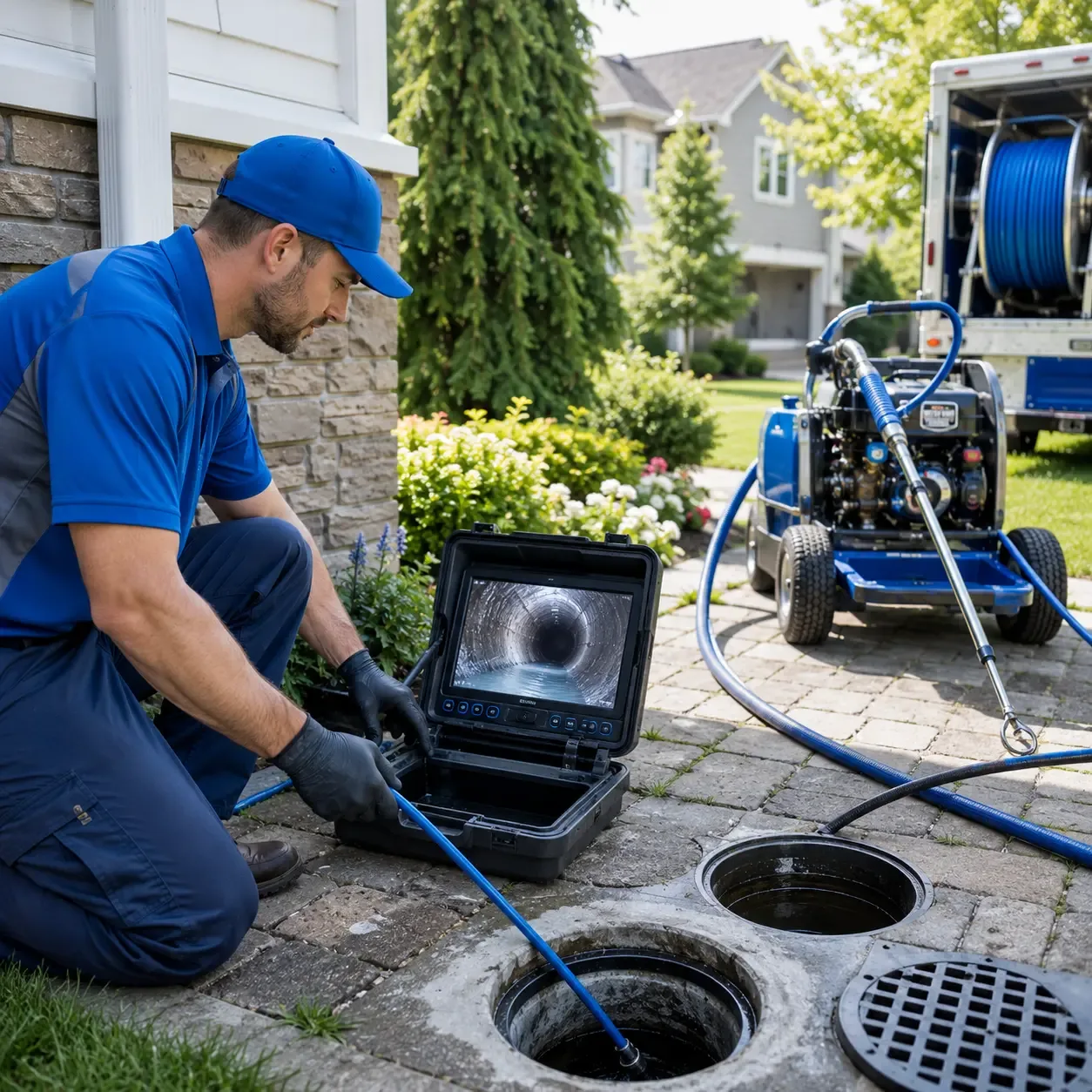 Outdoor drain cleaning professionals serving Russell, MA
